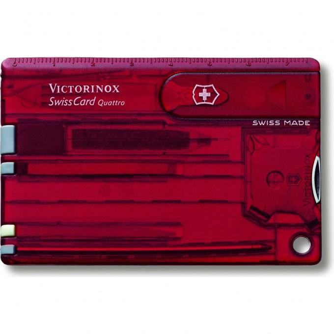 Швейцарская карточка VICTORINOX SWISSCARD QUATTRO 0.7200.T Швейцарская карточка VICTORINOX SWISSCARD QUATTRO 0.7200.T