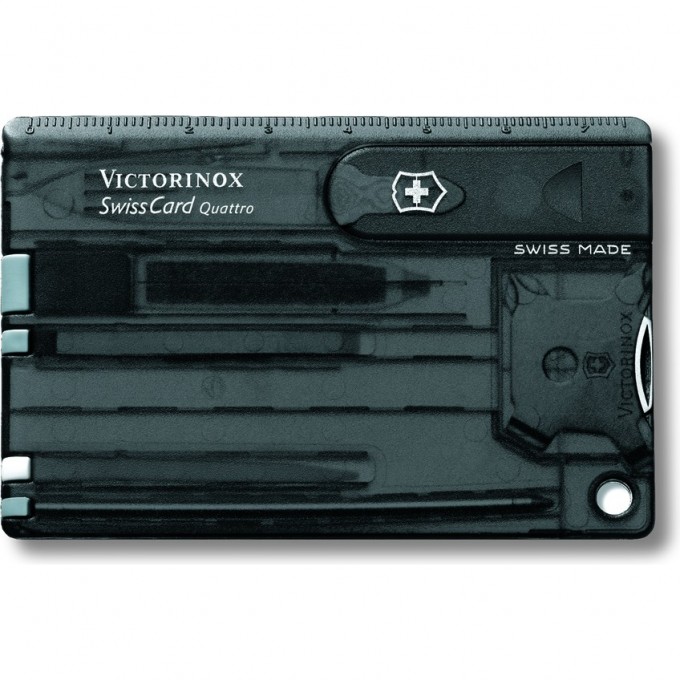 Швейцарская карточка VICTORINOX SWISSCARD QUATTRO 0.7233.T3 Швейцарская карточка VICTORINOX SWISSCARD QUATTRO 0.7233.T3