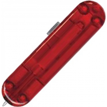Задняя накладка для ножей VICTORINOX C.6300.T4 58 мм пластиковая с отверстием под шариковую ручку полупрозрачная красная