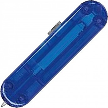 Задняя накладка для ножей VICTORINOX C.6302.T4 58 мм с отверстием под шариковую ручку пластиковая полупрозрачная синяя